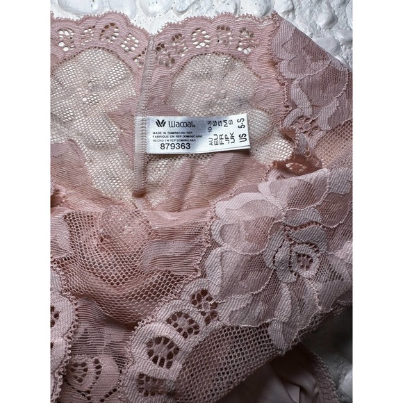 Light & Lacy Hi-Cut Brief Size S In (Rose Dust) - Picture 3 of 3